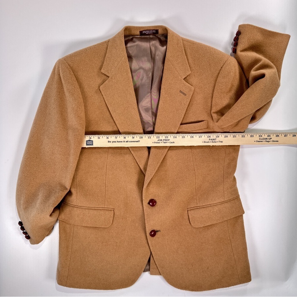 Evan Picone Men’s Camel Hair Sport Coat 44 Short USA - Picture 14 of 16